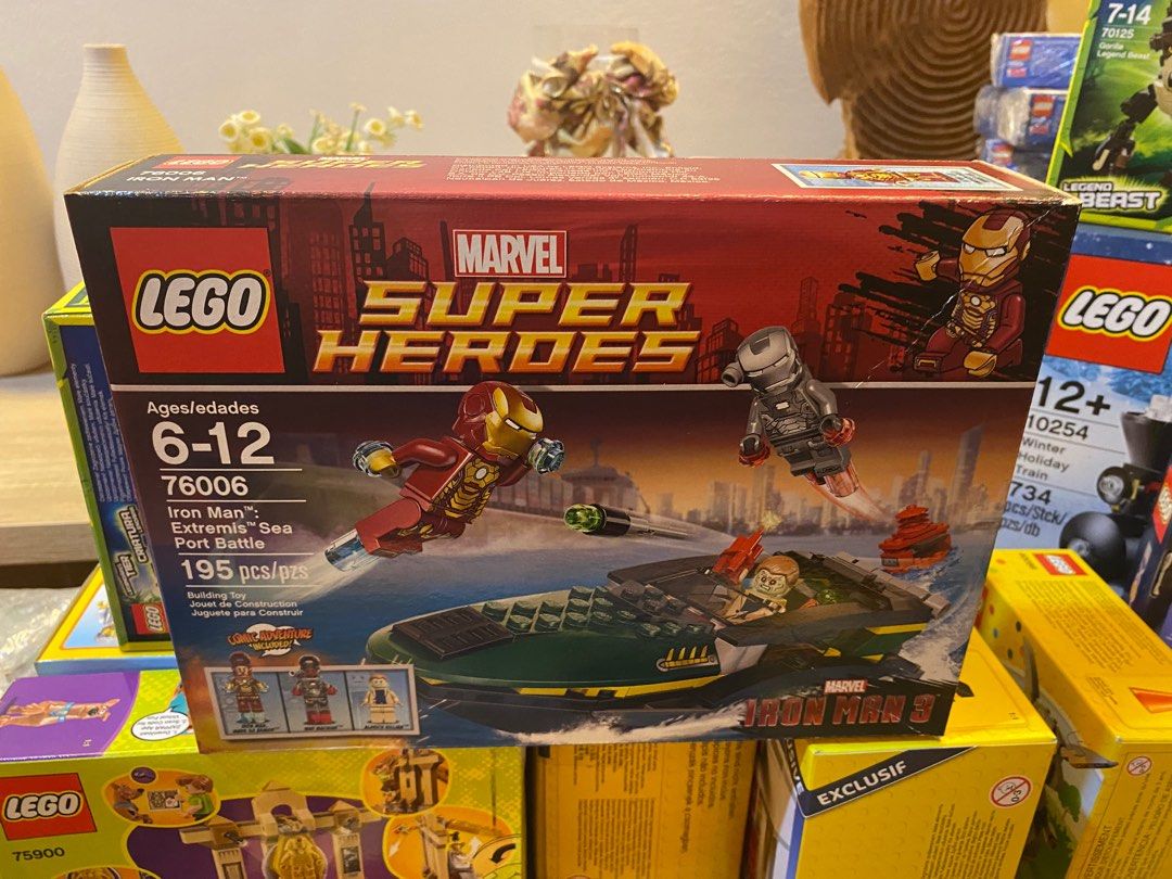 Lego 76006 Iron Man Extremis Sea Port Battle, Hobbies & Toys, Toys & Games  on Carousell