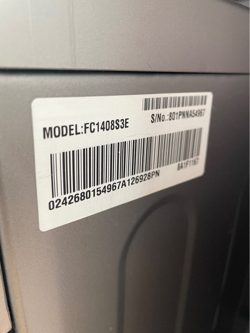 Lowest price! LG 8KG Front Load Smart Washing Machine FC1408S3E, TV