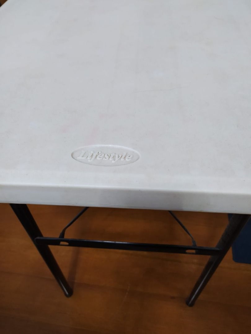 Lifestyle foldable table (Category: Table Linen & Textiles) located in Manila. Submitted by Adam_yn (Listing ID 1252523960, Image 2). Description: heigt 29 inches widht 24 inches lenght 48 inches 4ft.