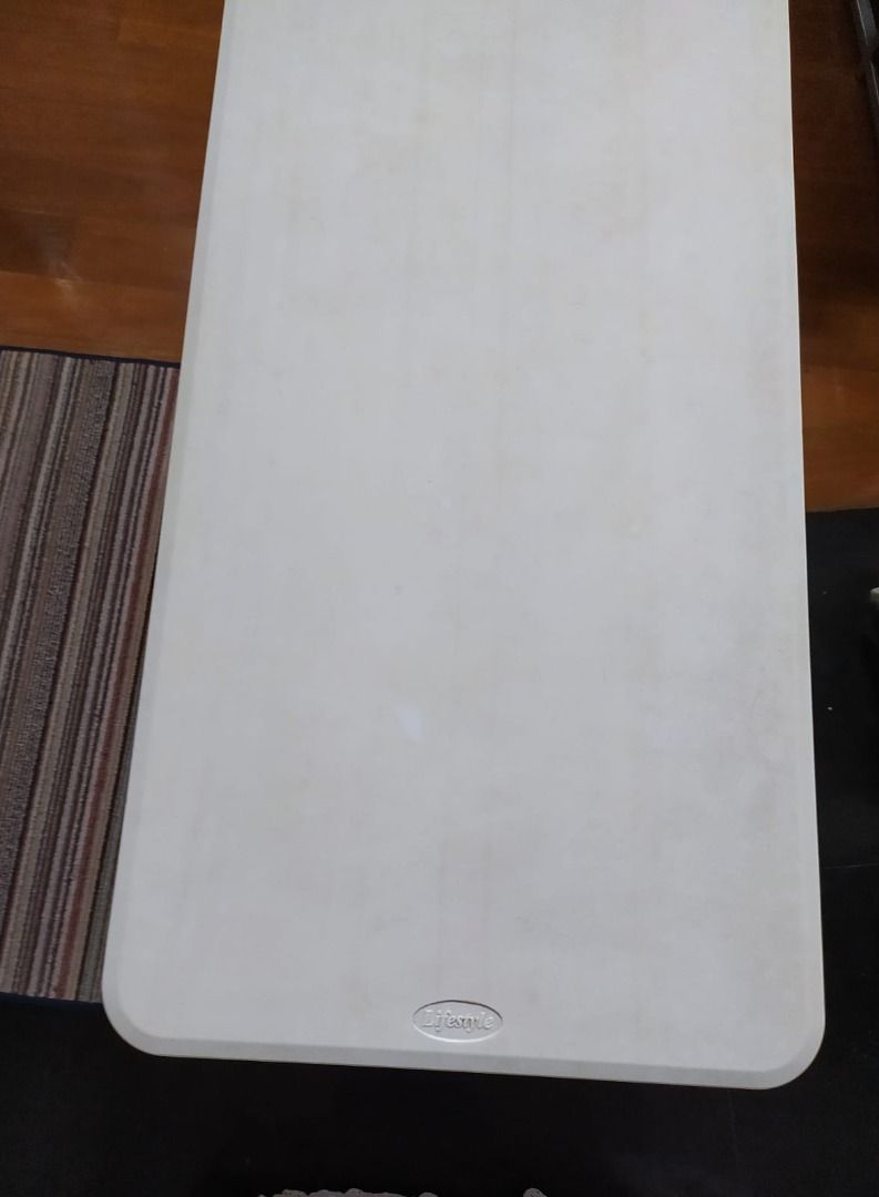 Lifestyle foldable table (Category: Table Linen & Textiles) located in Manila. Submitted by Adam_yn (Listing ID 1252523960, Image 1). Description: heigt 29 inches widht 24 inches lenght 48 inches 4ft.