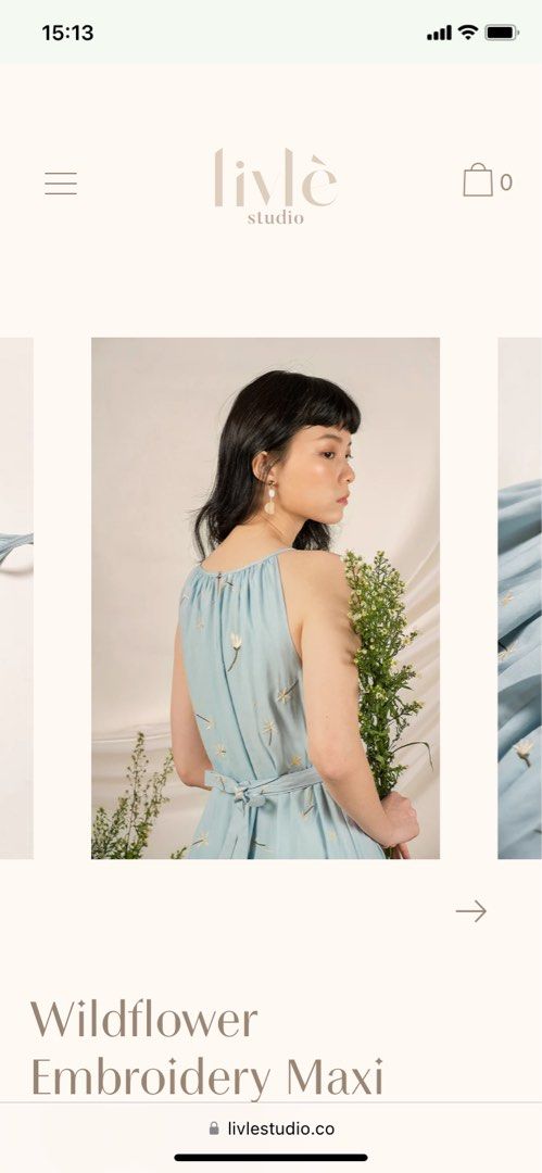 Wildflowers embroidered maxi dress