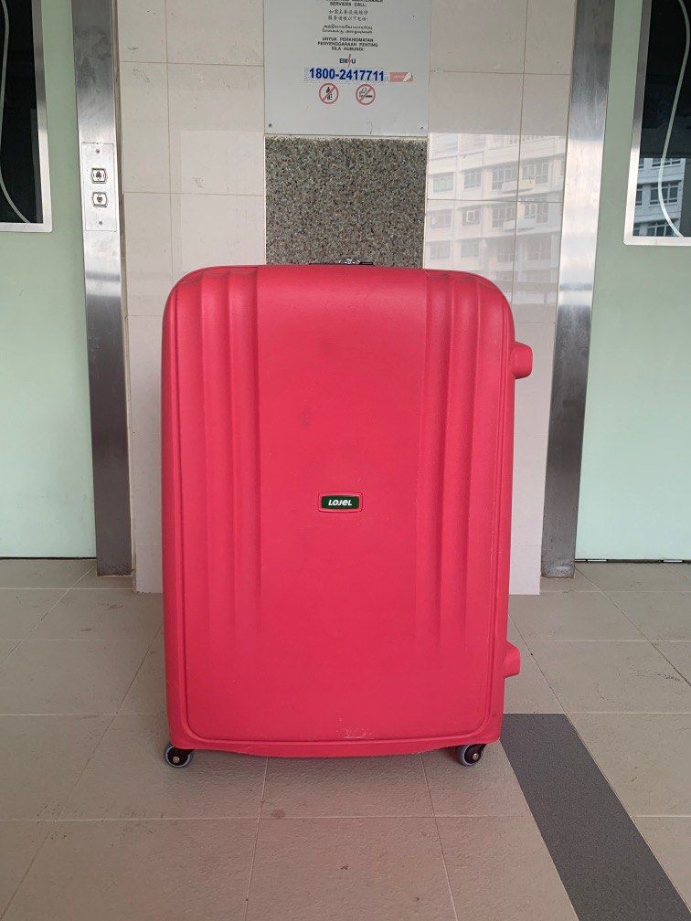 Lojel Streamline Matt Pink TSA 007 Super Large 32 4 Wheel Luggage