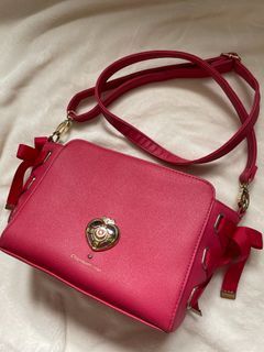Lolita jirai kawaii harajuku Sailor moon inspired pink bag with ribbons by Charmant Vous