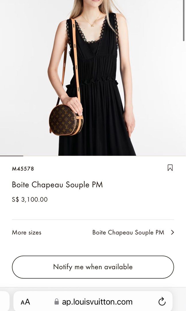 Louis Vuitton Boite chapeau souple pm (M45578)
