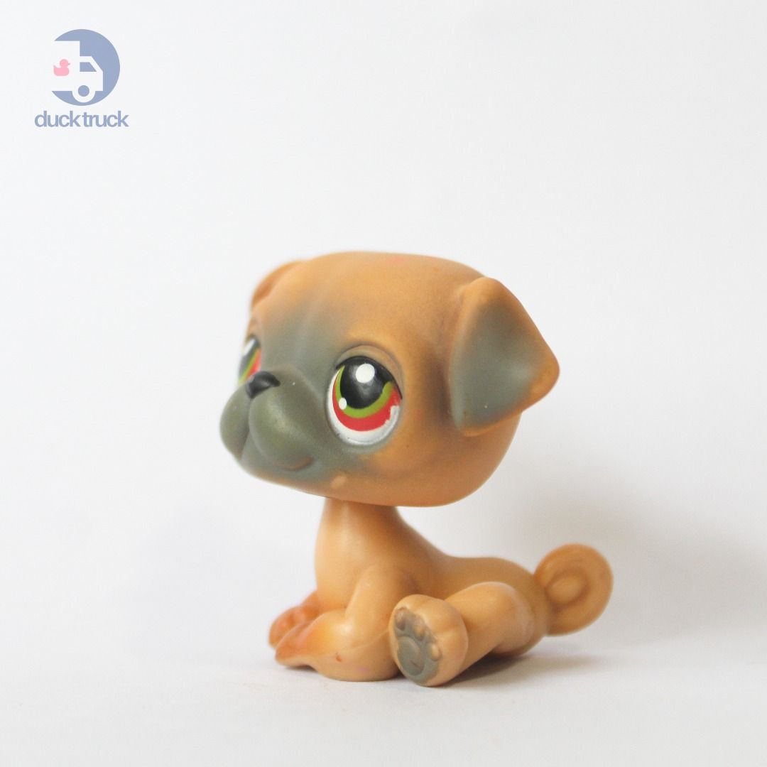 LPS Littlest Pet Shop RARE #2 Brown Pug Hasbro, Hobbies & Toys, Toys ...