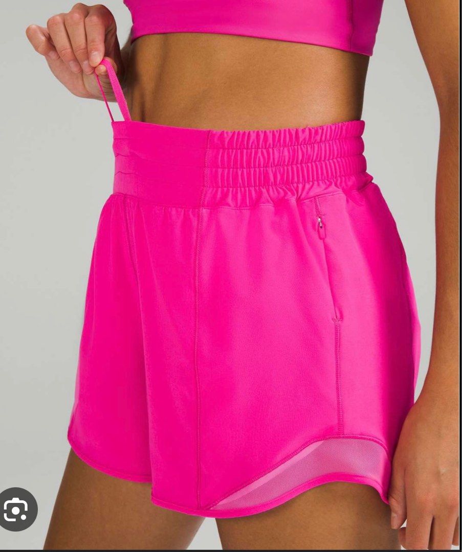 Lululemon hotty hot shorts HR 4” size 6 sonic pink, Women's Fashion,  Bottoms, Shorts on Carousell