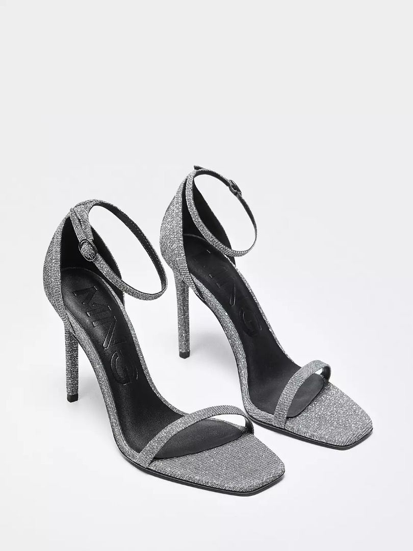 Mango strappy heels online