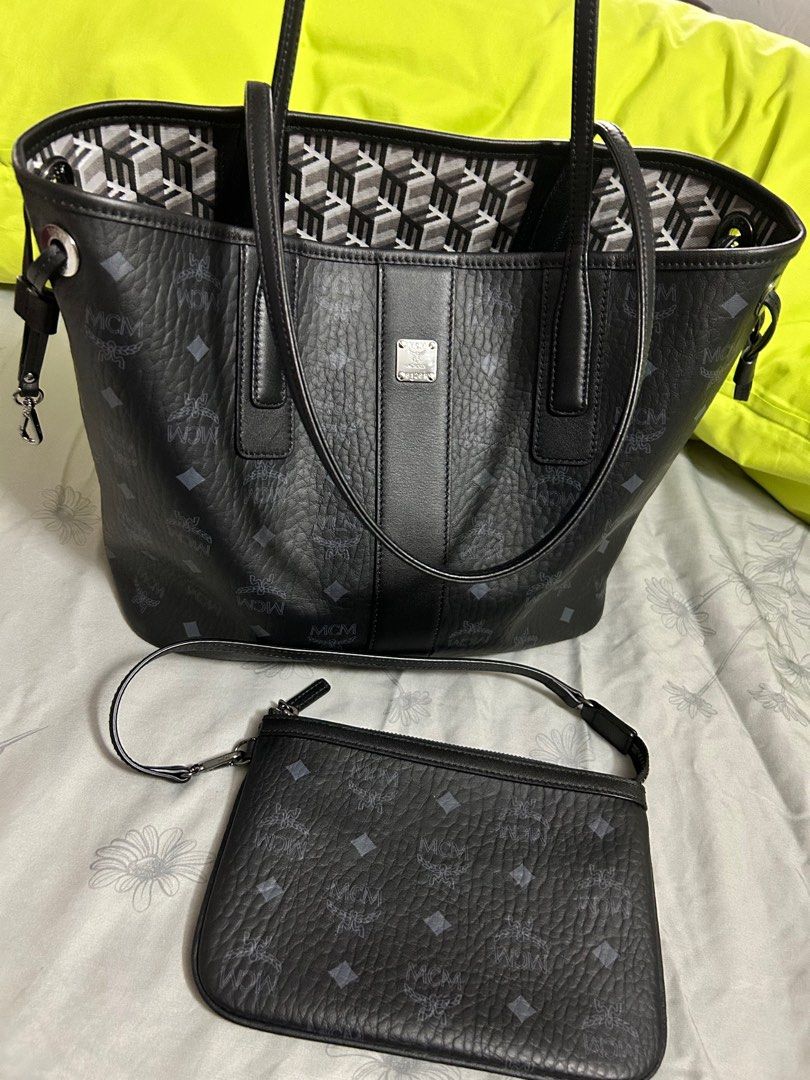 Mcm black clearance medium tote