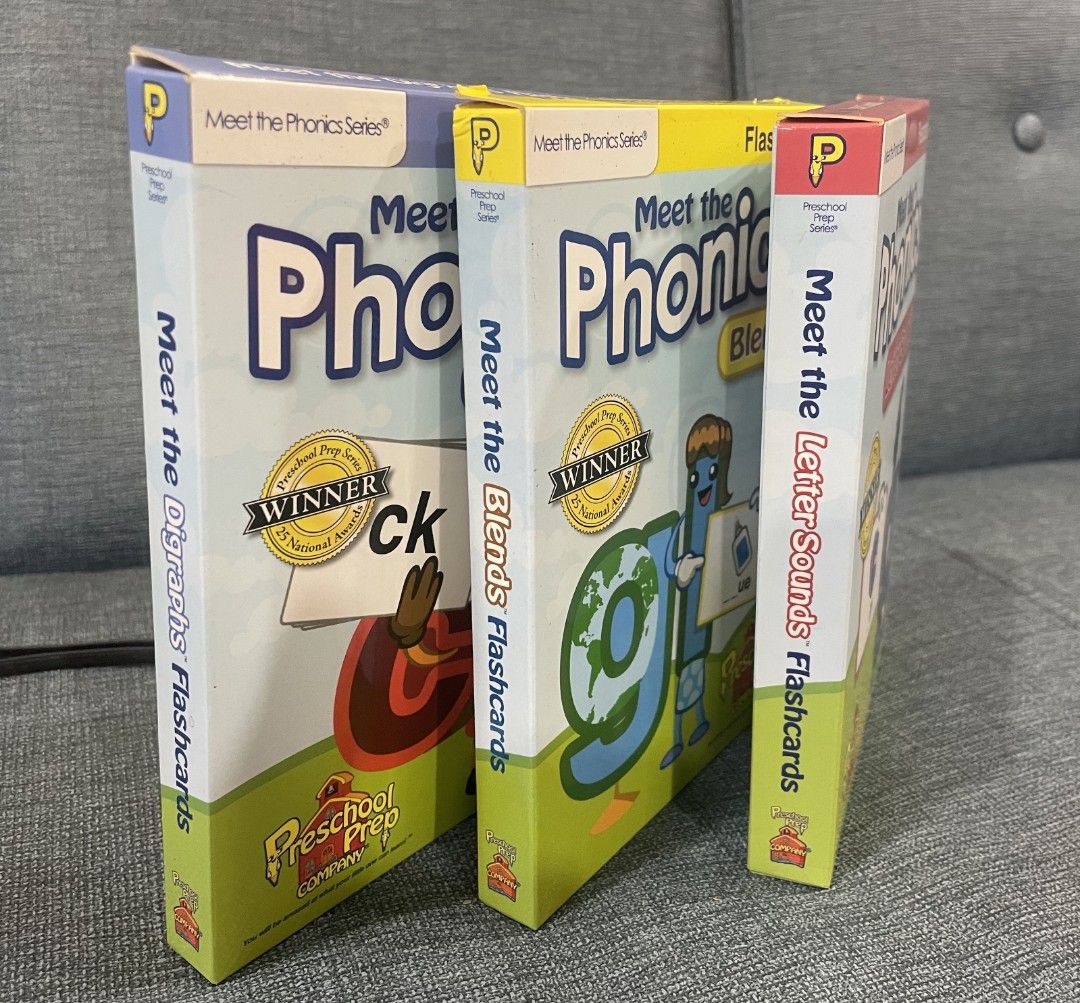 Meet the phonics letter sounds blends diagraphs flashcards 