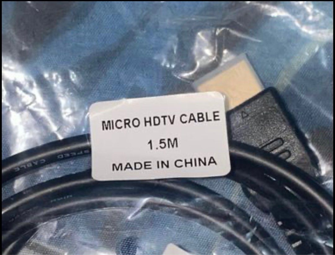 MICRO HDTV CABLE (Category: Electrical, Adaptors & Sockets) located in Legazpi City. Submitted by valixore (Listing ID 1252487428, Image 1). Description: BRAND BEW HDTV CABLE.