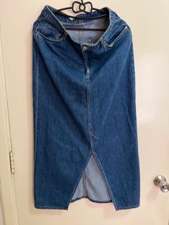 Monki Denim Maxi Skirt