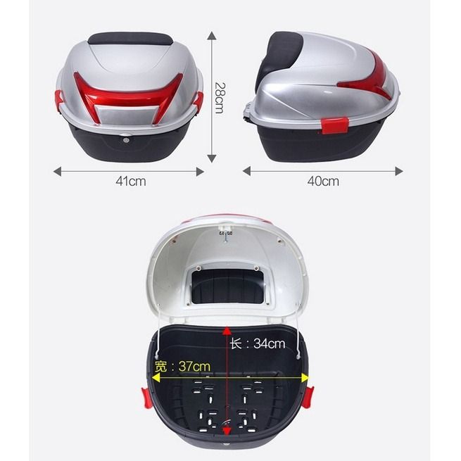 Motorcycle Ebike Rear Compartment Box, Sports Equipment, Bicycles ...
