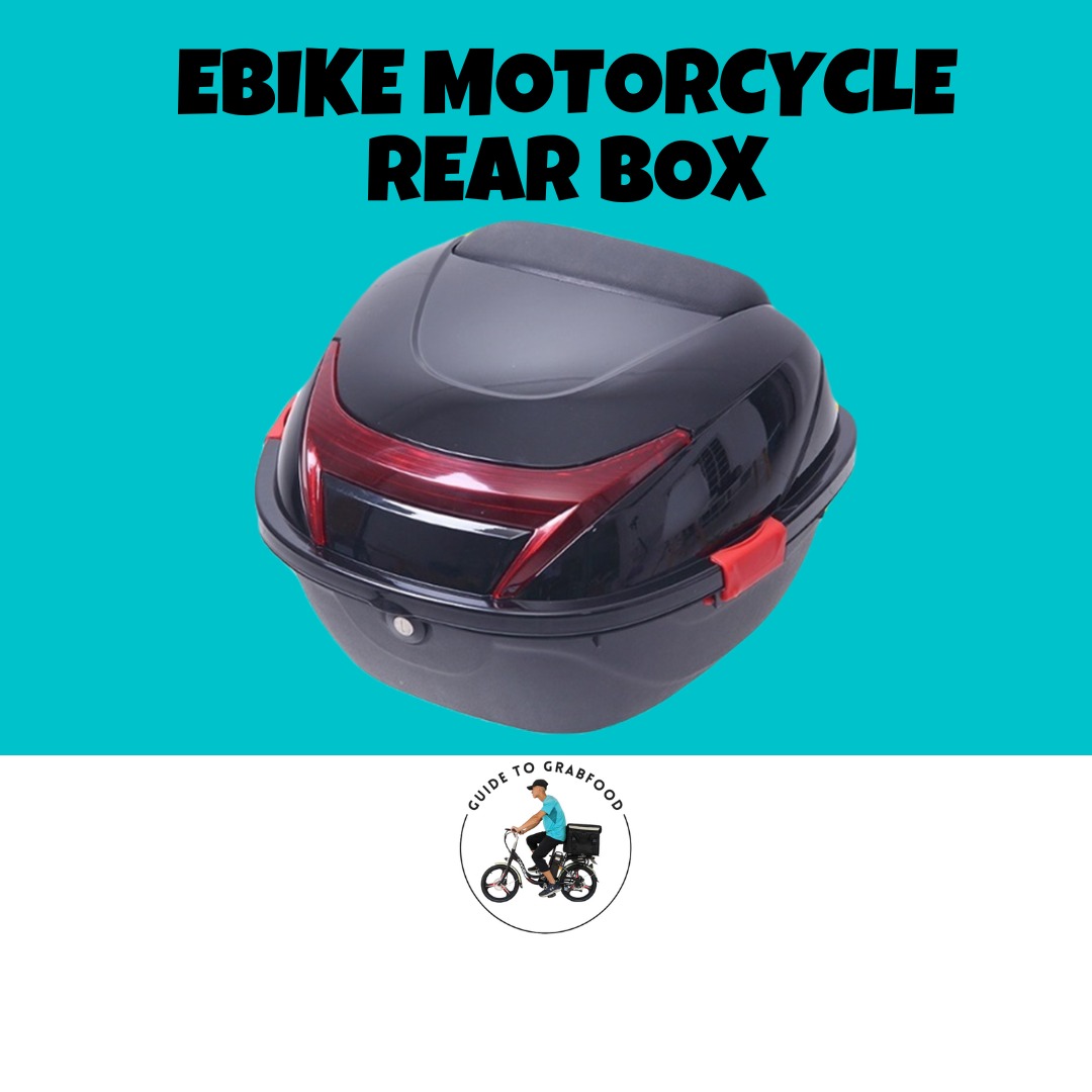 Motorcycle Rear Box Compartment Ebike Bicycle Storage, Sports Equipment ...