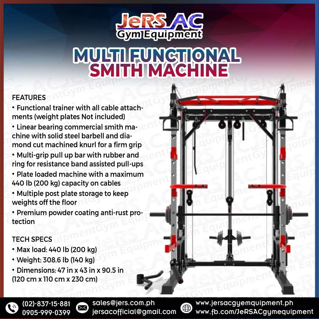 Multi-Functional Smith Machine, Sports Equipment, Exercise & Fitness ...