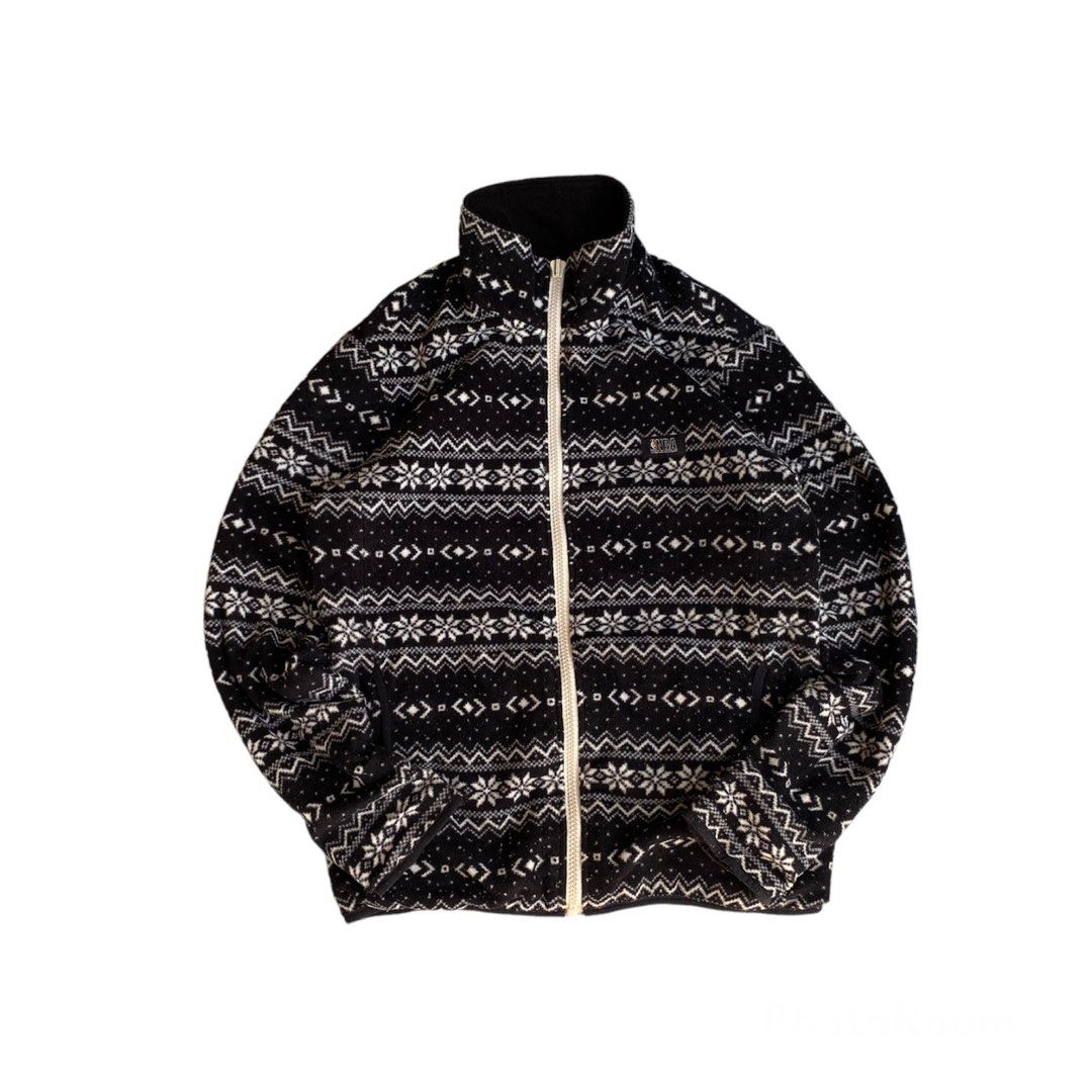 NBA Aztec Reversible Fleece Jacket Men s Fashion Coats Jackets