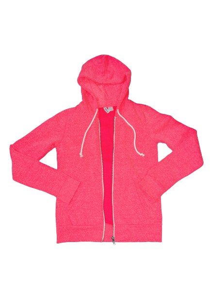 NEW H M neon pink hoodie long sleeve Women s Fashion Coats