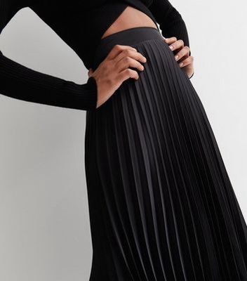 New look shop pleated maxi skirt