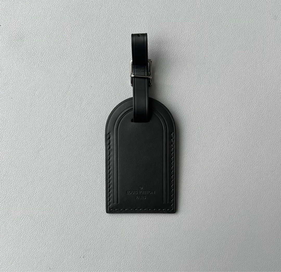 Louis vuitton luggage tag black best sale