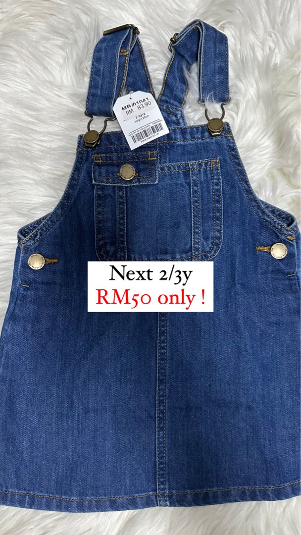 Next girls dungaree dress on sale