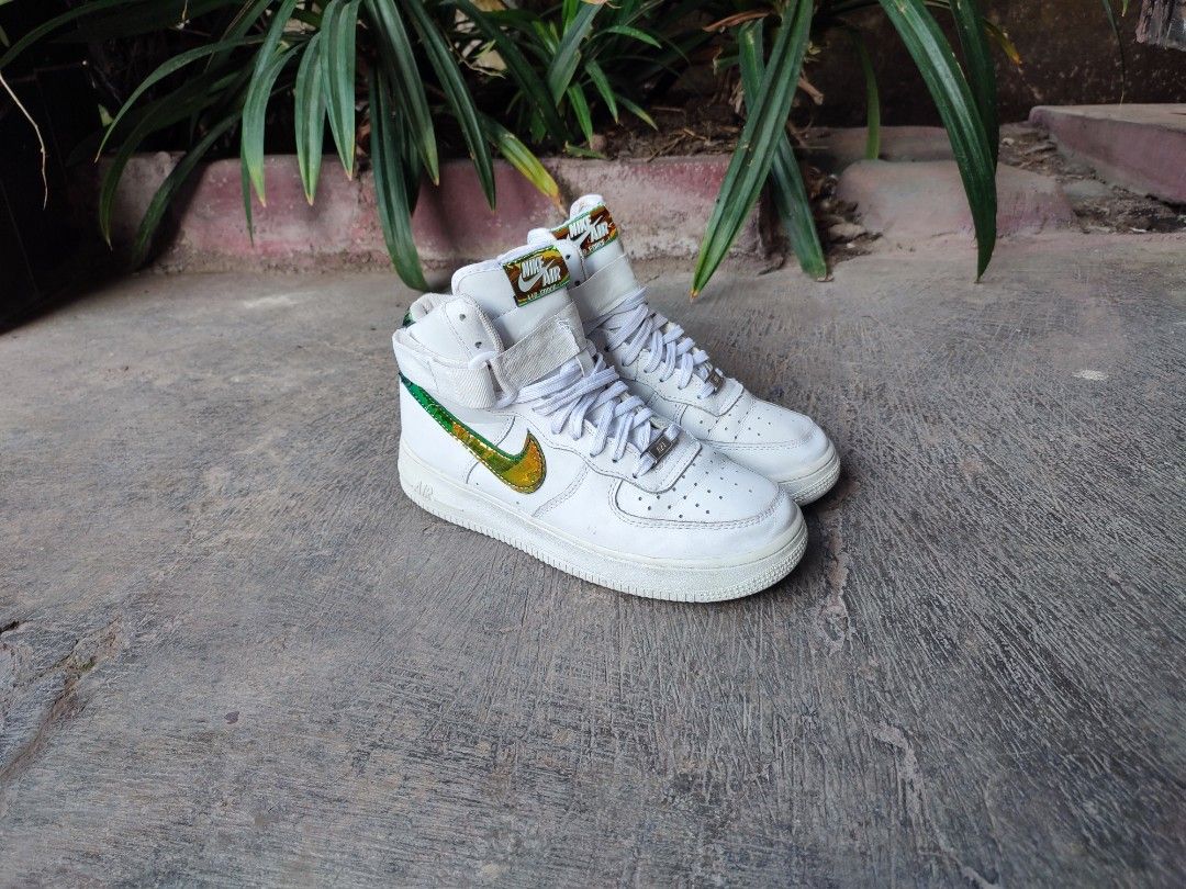 Air force 1 lv8 high top white store