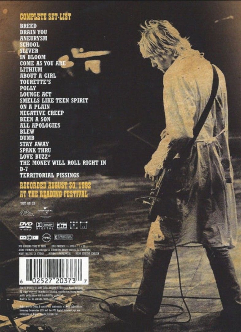 Nirvana – Live At Reading (CD+DVD) (Category: CDs & DVDs) located in Cebu City. Submitted by g_roshamboo (Listing ID 1252550363, Image 2). Description: cd+dvd.