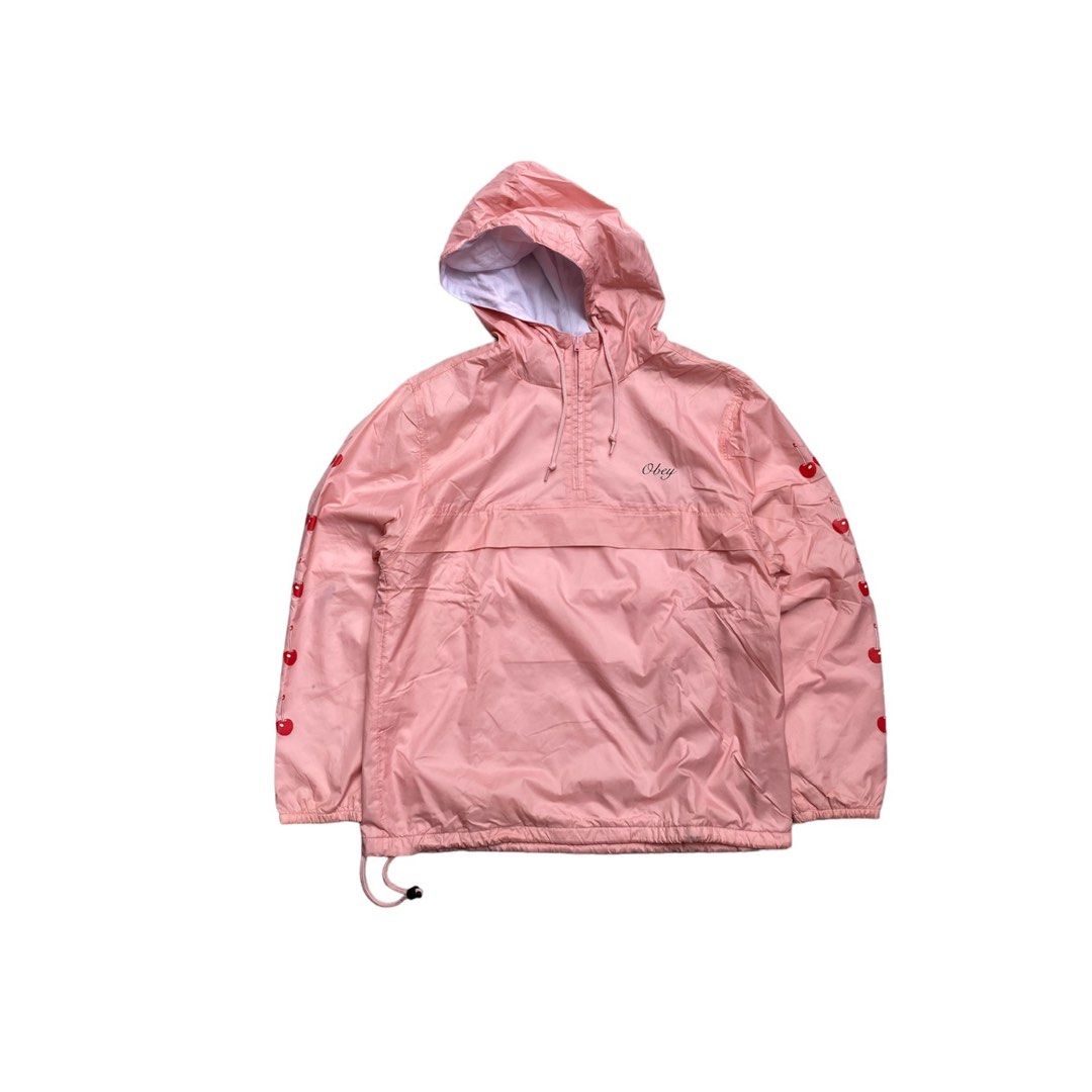 Pink obey windbreaker discount