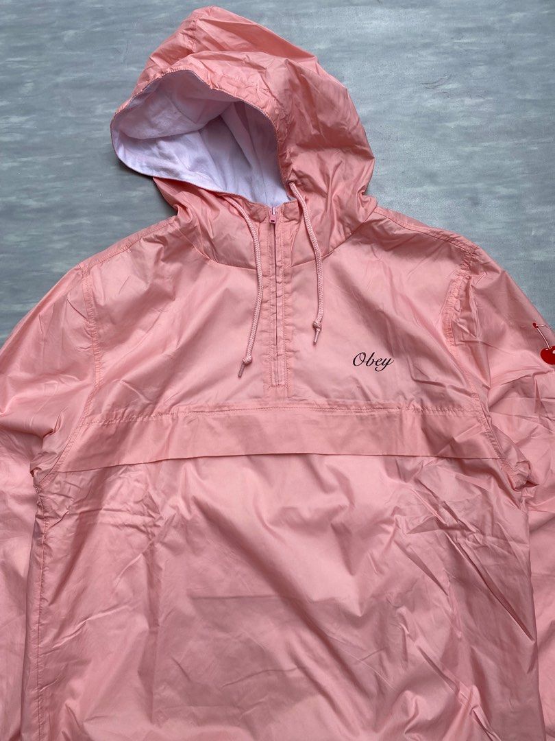 Pink sales obey windbreaker