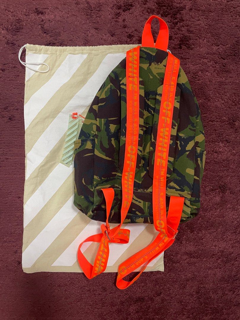 Off white backpack orange on sale straps