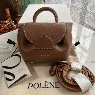 Polene Numero Un Nano Tan Textured Leather, Luxury, Bags & Wallets on  Carousell