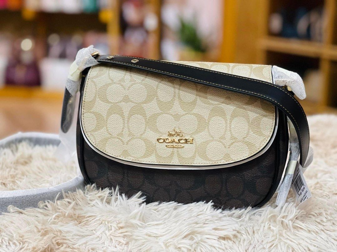 Coach Macie Saddle Bag, Black: Handbags