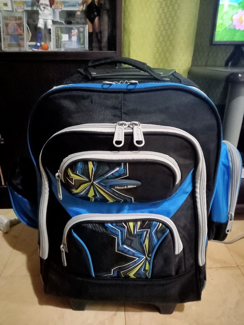 Original Hawk bag trolley school bag on Carousell