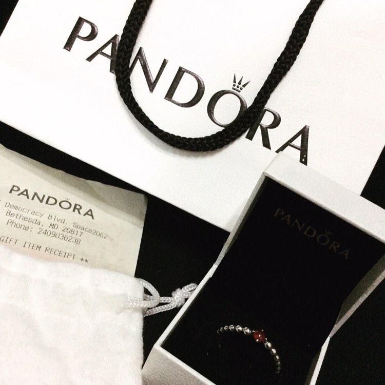 July Birth Flower PANDORA July Droplet Ring Birthstone, Synthetic