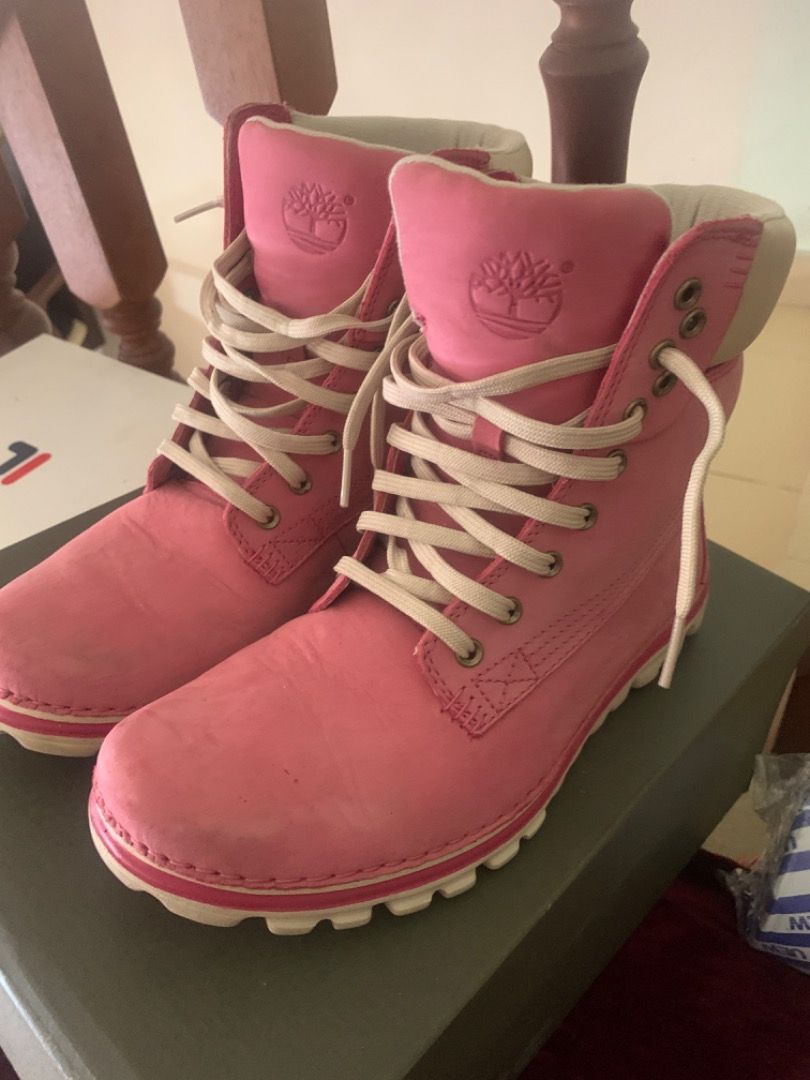 Timberland pink boots sale