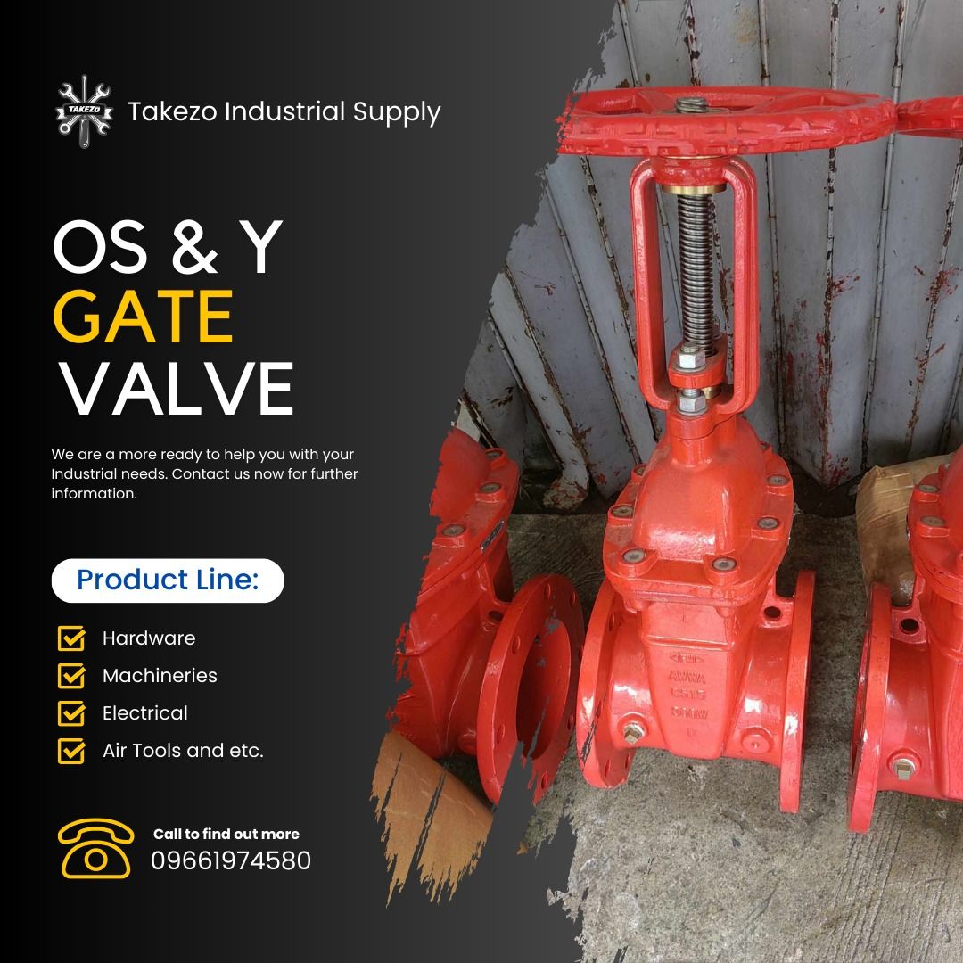 OS & Y GATE VALVE (Category: Industrial Equipment) located in Manila. Submitted by ftc-alex (Listing ID 1252400091, Image 1). Description: OS & Y GATE VALVE Size: 8" x 300psi Price: ₱ 40,000/pc ✔️ Subject to Availability ✔️ Price May Change Without Prior Notice ✔️ Reasonable and Negotiable Pricing ✔️ Pick up, Deliver or Shipping Courier You Prefer FOR INQUIRIES ❗️❗️❗️ Feel free to send us a message to the mentioned number below. Globe ☎️- 0️⃣9️⃣5