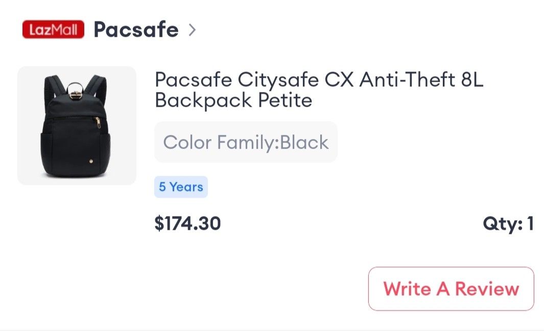 Pacsafe lazada 2025