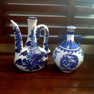 Pajangan keramik botol/teko