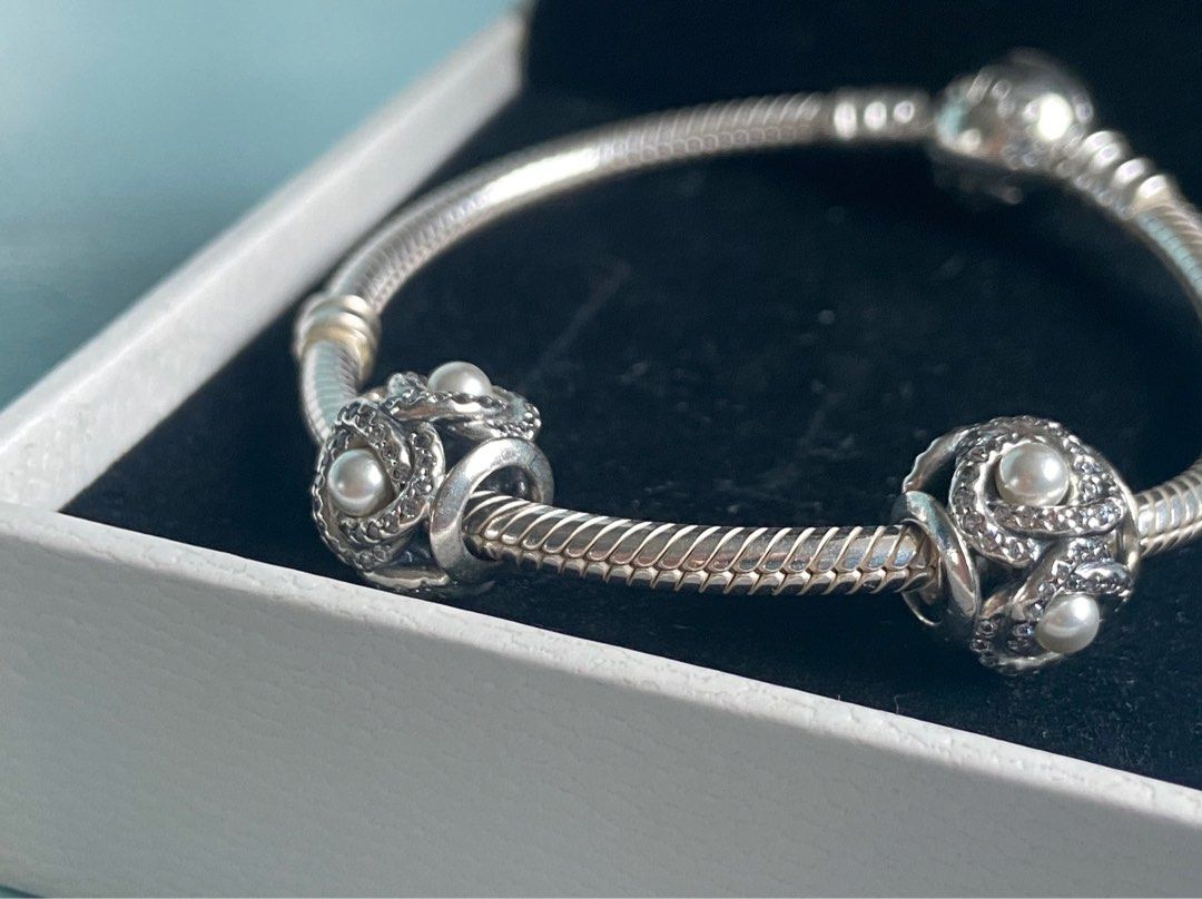 Luminous love top knot charm