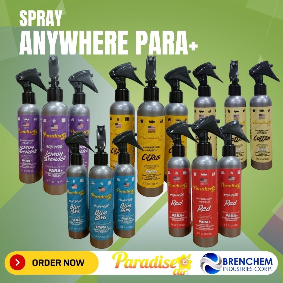 Paradise Air Freshener Spray ANYWHERE With PARA+ Odor Elimination
