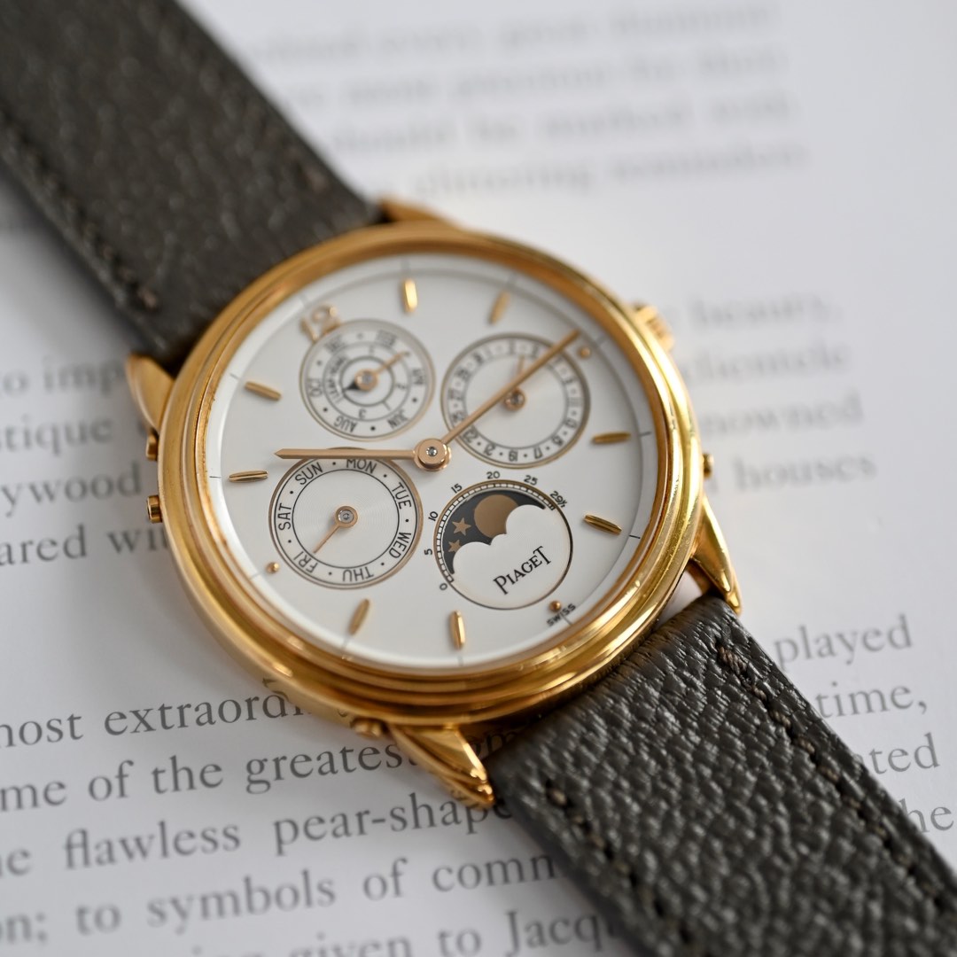 Perpetual Calendar solid 18k gold Piaget like audemars Piaget Patek