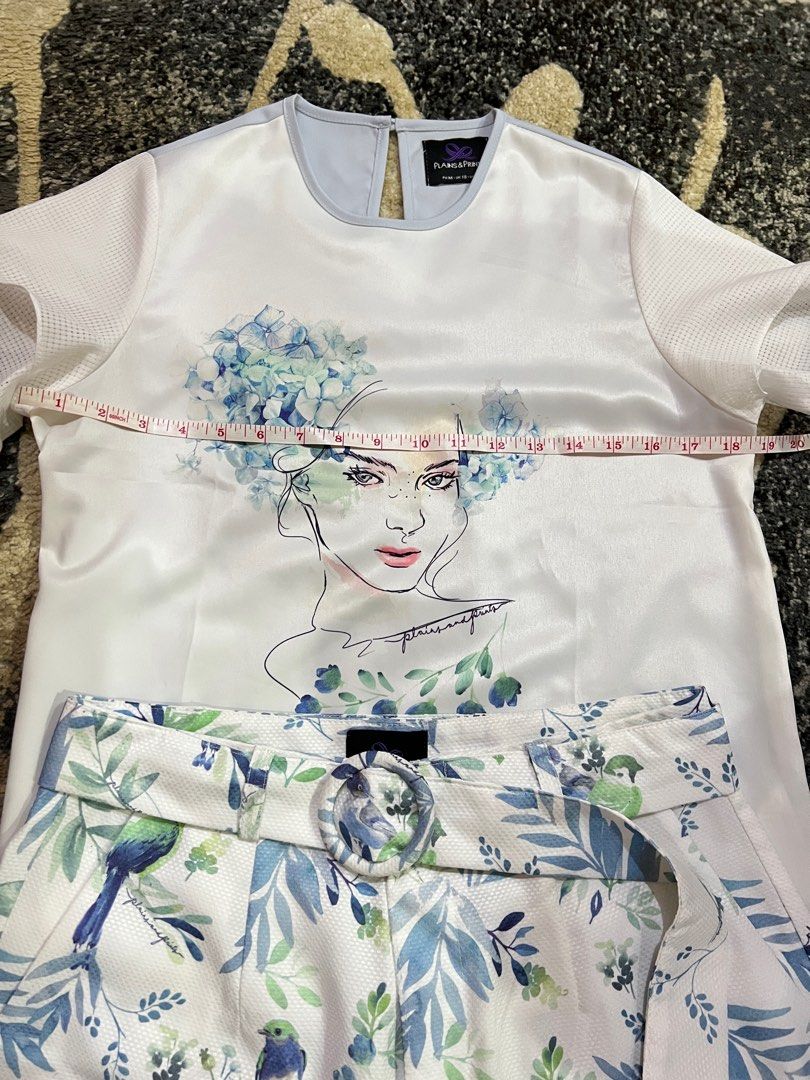 Plains and Prints (Category: Sets or Coordinates) located in Davao. Submitted by PersonalCollections0717 (Listing ID 1252566143, Image 3). Description: Like new. Worn once. Measurements are in the pictures..