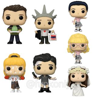 Funko Bitty Pop! Friends Mini Collectible Toys - Phoebe Buffay, Monica  Geller, Chandler Bing & Mystery Chase Figure (Styles May Vary) 4-Pack