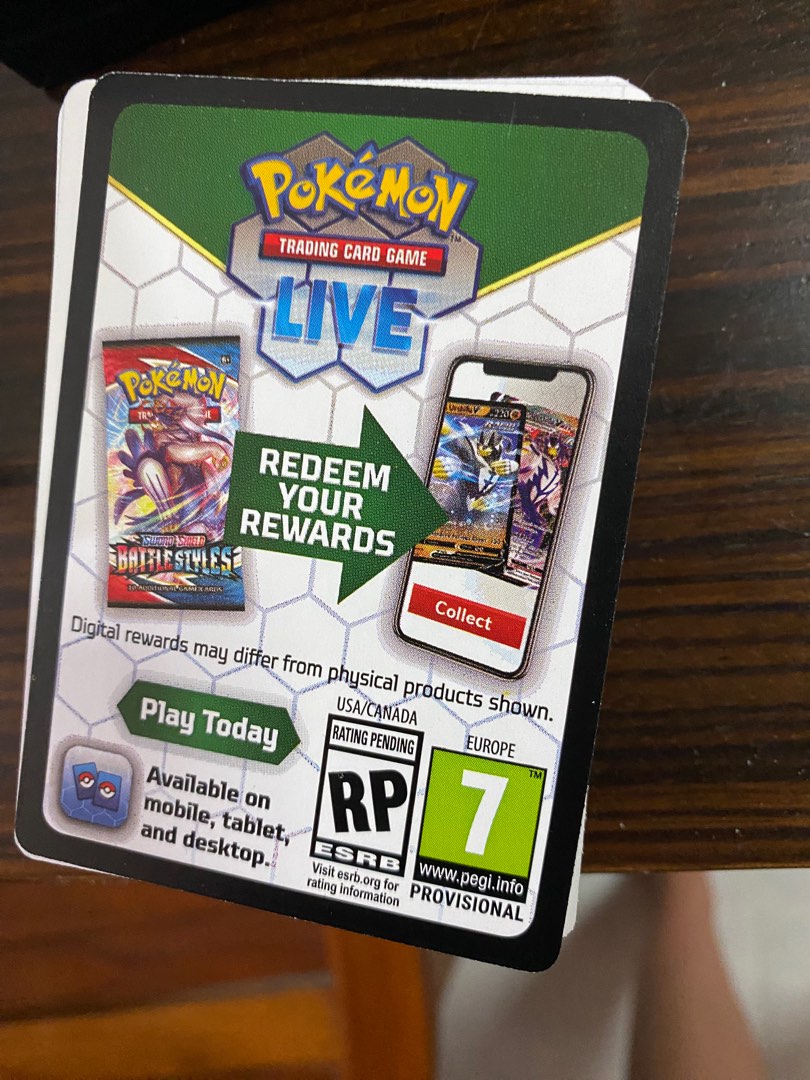 Pokemon code cards 0.20 per card and lower, Hobbies & Toys, Toys ...