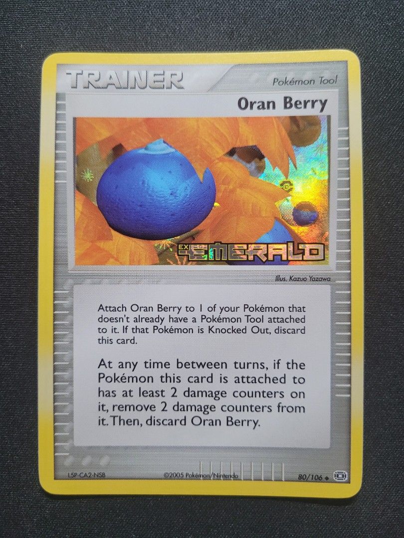 Pokemon TCG EX Emerald - Oran Berry, Hobbies & Toys, Toys & Games on  Carousell