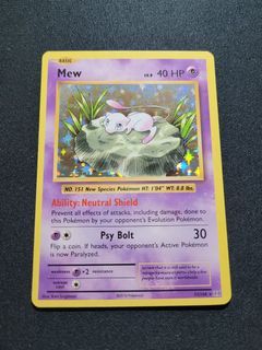 Mew HOLO RARE 53/108 Pokemon TCG XY Evolutions Card NM Shiny foil