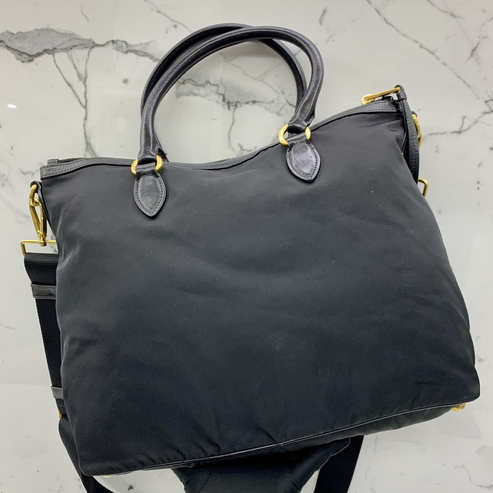 PRADA 1BC060 BLACK NYLON CONVERTIBLE 2WAY BAG 237026711 WE Luxury Bags Wallets on Carousell