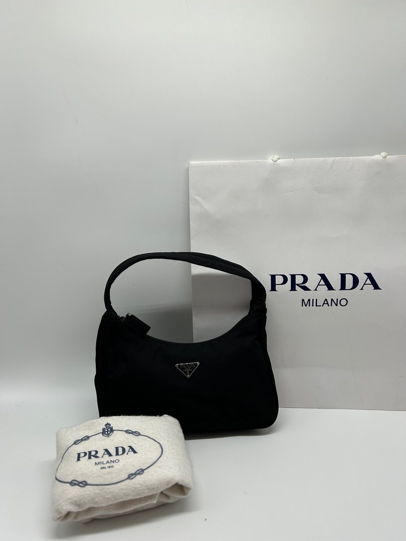 Prada Mini Hobo Authentic, Luxury, Bags & Wallets on Carousell