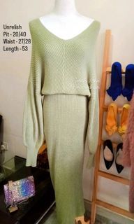 Premium Green 💚 Dress Knitwear Knitted Knitdress