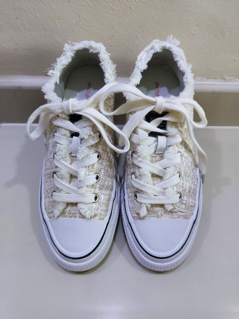 White and beige shoes hotsell