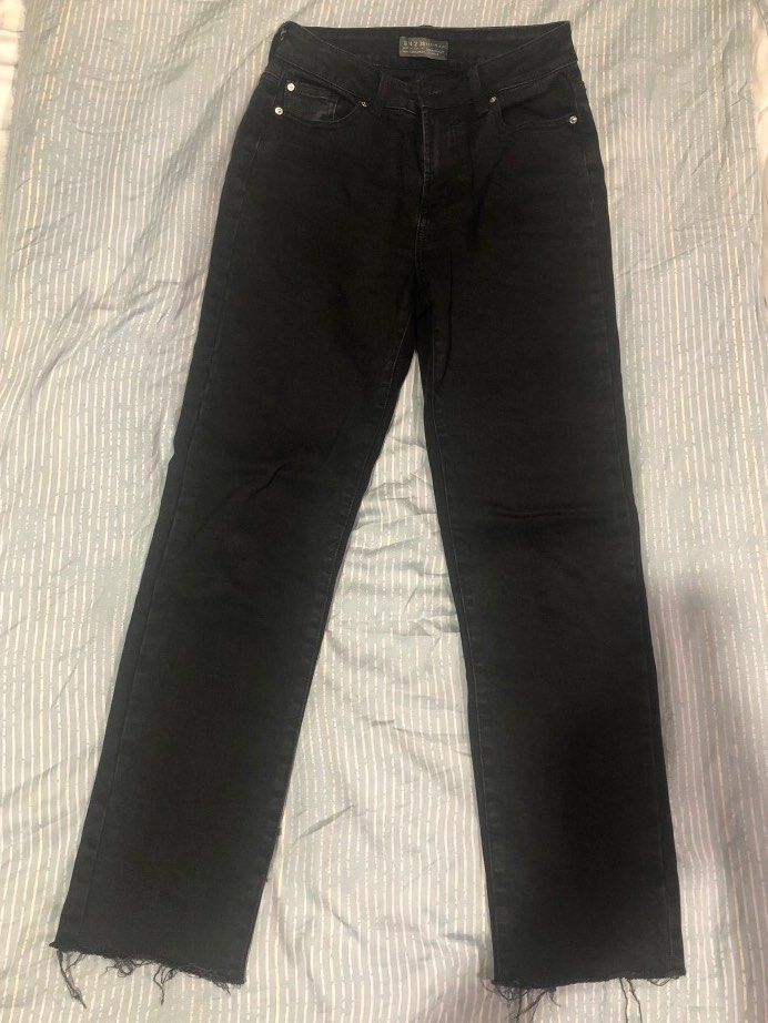 PRIMARK Black Jeans UK6 Straight Cut Women s Fashion Bottoms