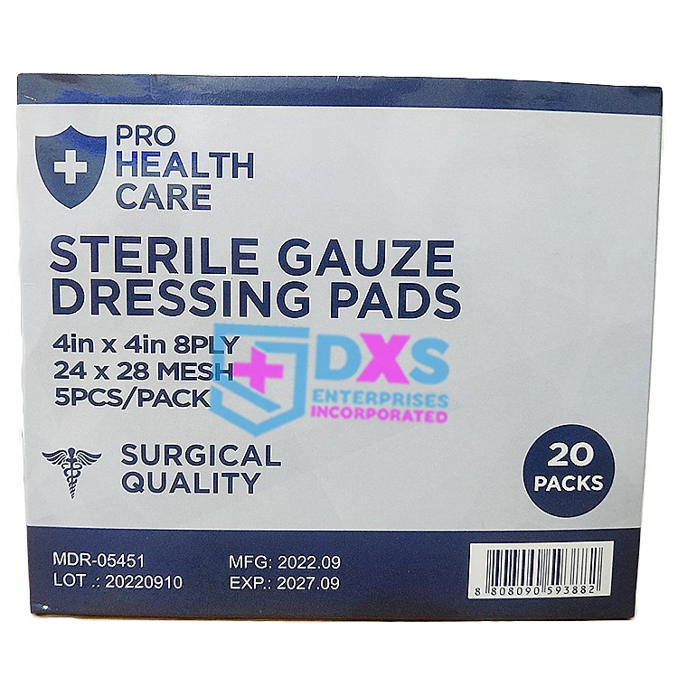 PROHEALTH STERILE GAUZE PAD 20 PCS/BOX, Health & Nutrition, Medical